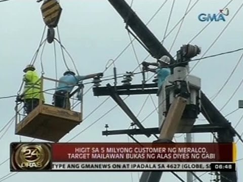 24Oras: Meralco, nagpapatupad ng 3 oras na rotating brownout dahil sa kakulangan sa kuryente