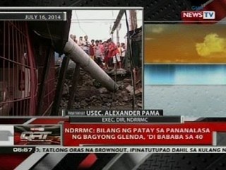 QRT: NDRRMC: Bilang ng patay sa pananalasa ng Bagyong Glenda, 'di bababa sa 40