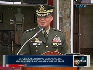 Saksi: Lt. Gen. Gregorio Pio Catapang, Jr., itinalagang bagong AFP Chief of Staff