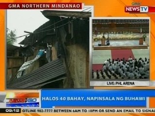 NTG: Halos 40 bahay, napinsala ng buhawi sa Misamis Oriental