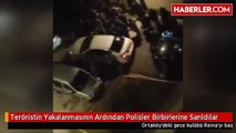 Teröristin Yakalanmasının Ardından Polisler Birbirlerine Sarıldılar