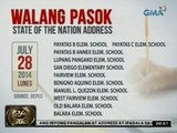 24Oras: 32 Public schools sa Q.C., walang pasok sa Lunes para sa SONA