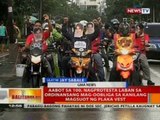 Aabot sa 100, nagprotesta laban sa ordinansang mag-oobliga sa kanilang magsunot ng plaka vest