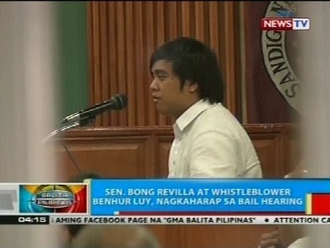 Sen. Bong Revilla at whistleblower Benhur Luy, nagkaharap sa bail hearing