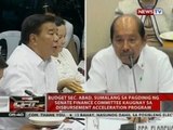QRT: Sec. Abad, sumalang sa sa pagdinig ng Senate finance committee