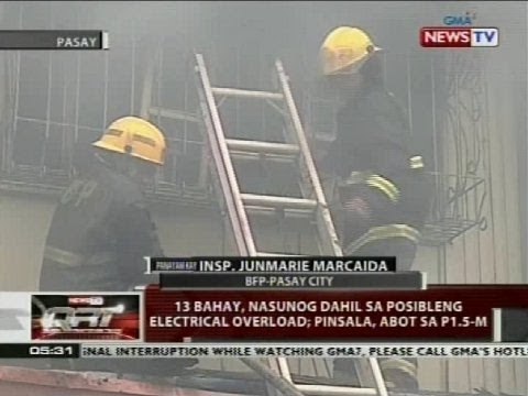 QRT: 13 bahay, nasunog dahil sa posibleng electrical overload; pinsala, abot sa P1.5-M