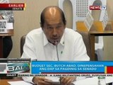 BP: Budget Sec. Abad at Finance Sec. Purisima, nakasalang pa rin sa senate hearing sa isyu ng DAP