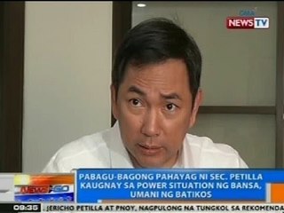 NTG: Pabagu-bagong pahayag ni Petilla kaugnay sa power situation sa bansa, umani ng batikos