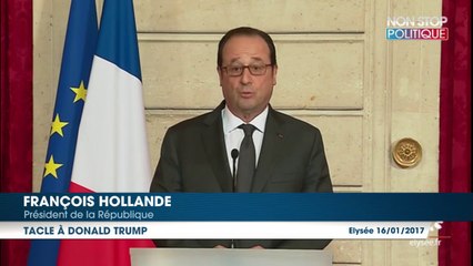 François Hollande : "la France n'a pas besoin des conseils" de Donald Trump