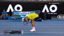 WAWRINKA HITS KLIZAN Australian Open Fair Play 2017