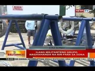 Paghahanda sa loob at paligid ng batasang pambansa para sa SONA, puspusan na