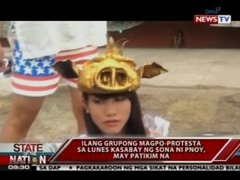 SONA: Ilang grupong magpo-protesta sa lunes kasabay ng SONA ni pnoy, may patikim na
