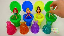 Disney Princess and Dresses with Toy Toilet Surprise Toys for Children