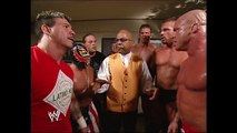 Eddie Guerrero, RVD, Rey Mysterio, Kurt Angle, Luther Reigns, Mark Jindrak, Theodore Long Backstage SmackDown 10.28.2004