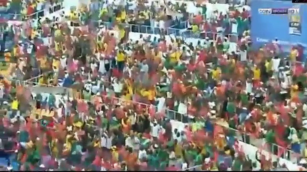 اهداف مباراة الجابون وغينيا 1-1 ( شاشة كاملة ) بمشاركة للاعب ايفونا في الهدف - امم افرقيا 2017