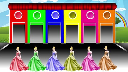 Learn Colors for Children  -  Cinderella Colours for Kids to Learn - Color Learning Videos