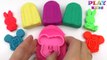 Learn colors Play Doh Ice Cream popsicles   Learn colors with Play Doh Mickey and Minnie M