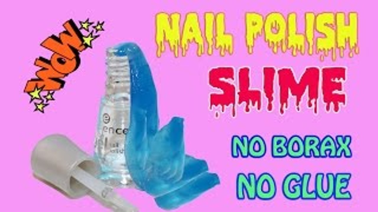 DIY Nail Polish Slime , How to Make Slime with Nail Polish and Vegetable Oil, Super Easy