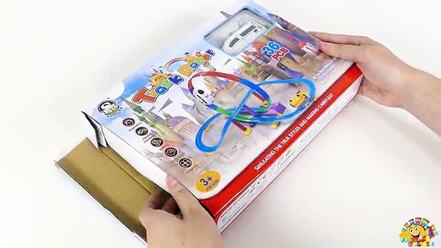 TRAINS FOR CHILDREN VIDEO: Track Racer Train on a Roller Coaster Cartoons for kids