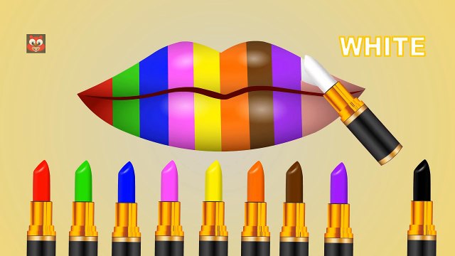 Learn Colors with Color Lipstick Colours to Kids Children Toddlers Baby Learning Video (1)