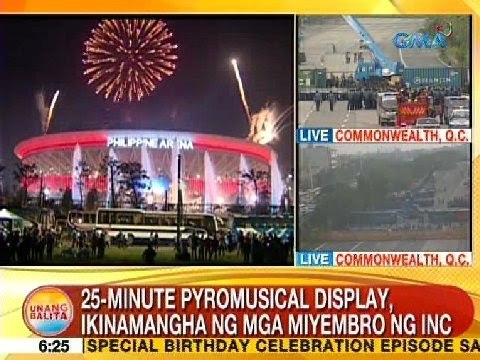 UB: 25-minute pyromusical display, ikinamangha ng mga miyembro ng Iglesia ni Cristo