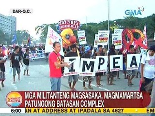 UB: Mga militanteng magsasaka, magmamartsa patungong Batasan Complex