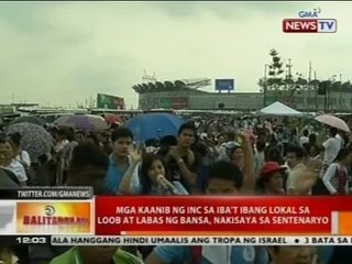 BT: Mga kaanib ng INC sa iba't ibang lokal sa loob at labas ng bansa, nakisaya sa sentenaryo