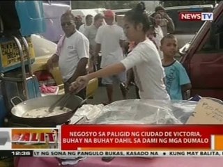 BT: Negosyo sa paligid ng Ciudad de Victoria buhay na buhay dahil sa dami ng mga dumalo