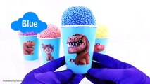The Good Dinosaur Spiderman Ice Cream Clay Foam Snow Cone Play-Doh Dippin Dots Learn Colors Series