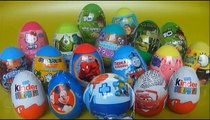 18 Surprise eggs Mickey Mouse Smurfs Hello Kitty Cars 2 Shrek disney egg