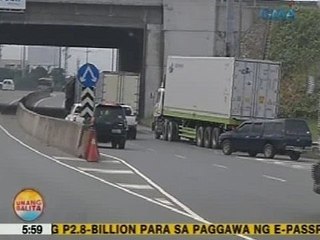 UB: Trade lane sa NLEX, pwedeng daanan ng mga container truck para makapag-deliver ng mga kargamento