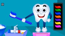 Learn Colors with Color Tooth Brush   Colours for Toddlers to Learn   Kids Baby Learning V