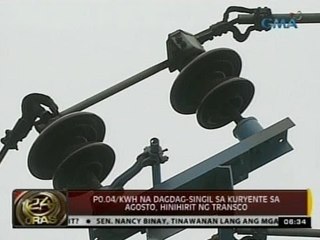 24 Oras: P0.04/kWh na dagdag singil sa kuryente sa Agosto, hinihirit ng transco