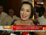 BT: Kris Aquino at QC Mayor Herbert Bautista, hindi raw nagkita sa SONA ni PNoy