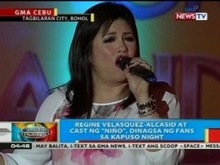 Regine Velasquez-Alcasid at cast ng "Niño," dinagsa ng fans sa Kapuso night sa Bohol