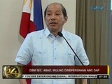 Apela ni Sec. Abad, bilisan ng Kongreso ang paglilinaw sa kahulugan ng savings ng gobyerno