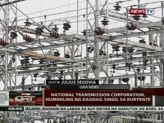 QRT: National transmission corporation, humihiling ng dagdag-singil sa kuryente