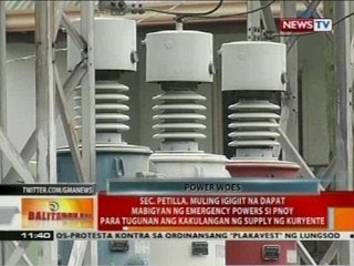 BT: Saklaw ng state of national emergency, dapat linawin ng DOE, ayon sa TUCP