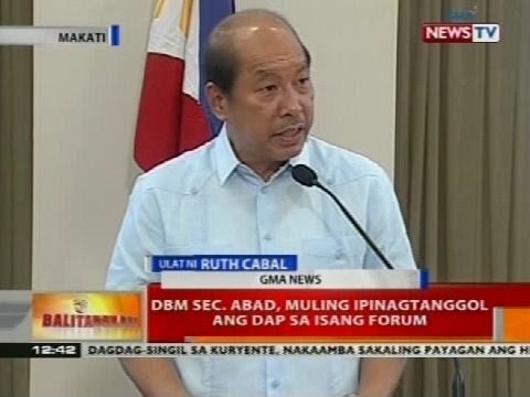 BT: DBM Sec. Abad, nagpaliwanag tungkol sa DAP