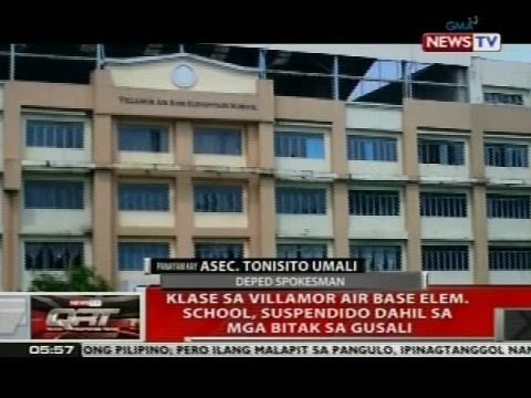 Suspensyon ng klase sa Villamor Air Base Elem. School, posibleng abutin nang isang buwan