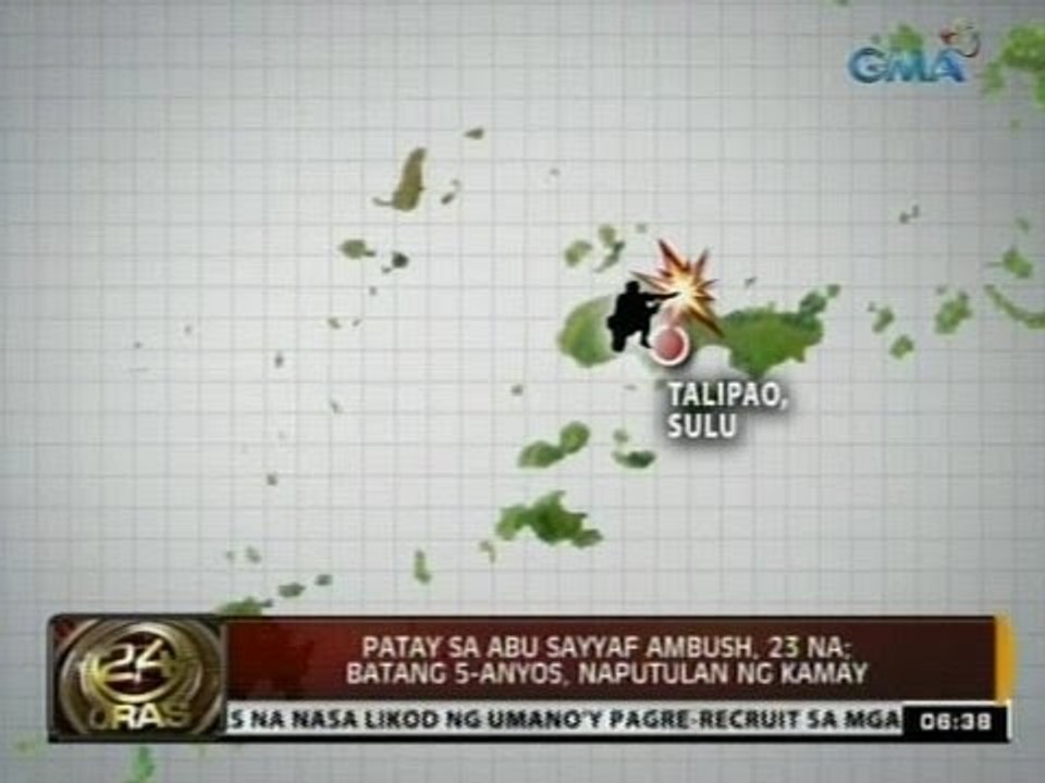 24 Oras: Patay sa Abu Sayyaf ambush sa Sulu, 23 na; batang 5-anyos, naputulan ng kamay
