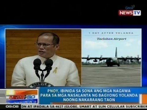 NTG: PNoy, ibinida ang mga nagawa para sa mga nasalanta ng bagyong Yolanda