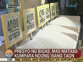 UB: Presyo ng bigas, mas mataas kumapara noong isang taon