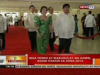 BT: Mga terno at makukulay na gown, agaw-pansin sa SONA 2014