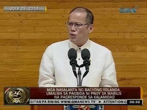 24 Oras: Mga biktima ng bagyong Yolanda, umalma sa SONA ni PNoy