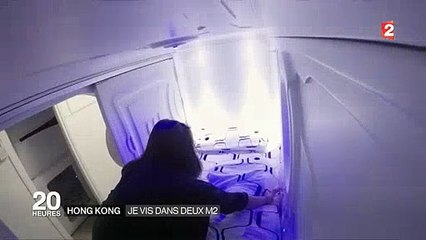 Hong Kong : Des "capsules" de... 2 mètres carrés loués 350 euros par mois ! Regardez