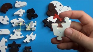 Learning NUMBERS with Children WOODEN PUZZLE   Kids Learning Toy VOL 18