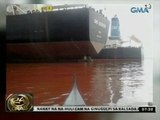 24Oras: Bahagi ng Subic Bay, nag-kulay pula dahil umano sa latak ng 'iron ore' mula sa isang barko