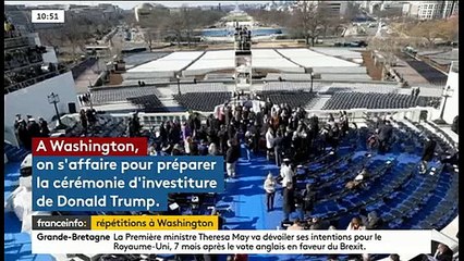 Etats-Unis: L'investiture de Donald Trump est répétée avec un faux président joué par un sergent - Regardez