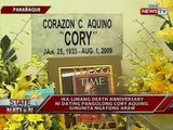 SONA: Ika-limang death anniversary ni dating Pangulong Cory Aquino, ginunita ngayong araw